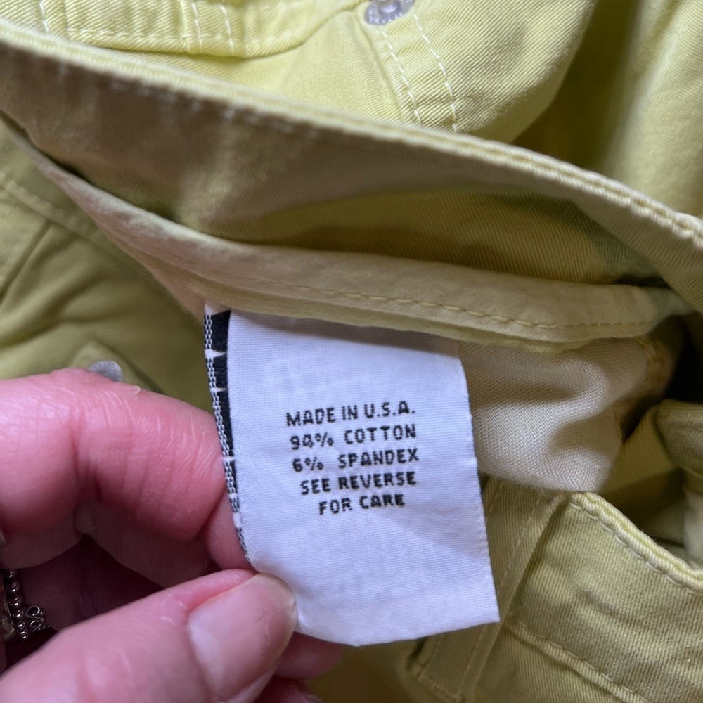 Fabrizio Gianni Lime Green Straight-Leg Pants Size 6 - Picture 13 of 13
